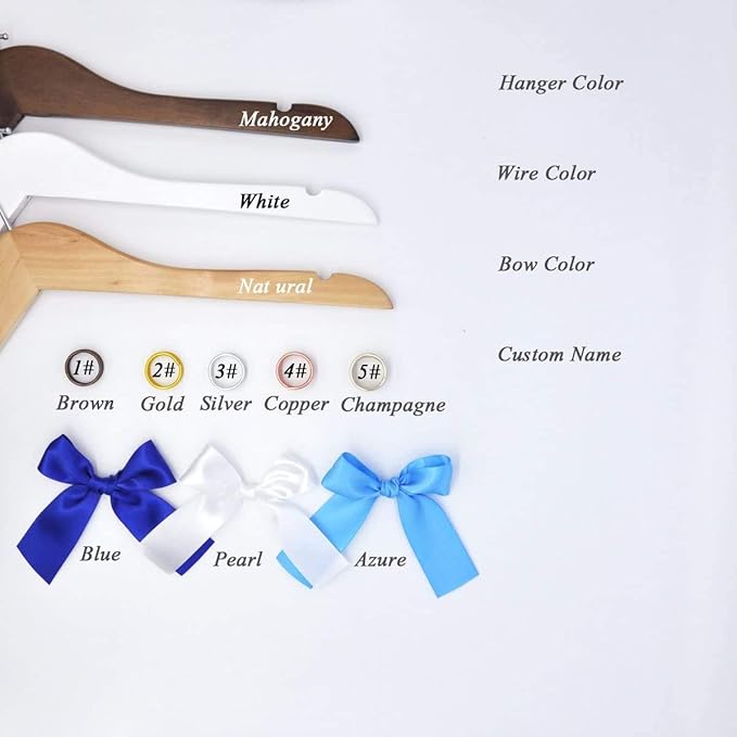 Personalized Bride Hanger - Wedding Gift for Bridesmaid, Honor Maid, Doctor - Graduation Dress Hanger