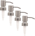Bathroom Countertop Soap Dispensers (Chrome, 4 Pack)