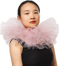BLESSUME Victorian Retro Mesh Neck Ruff Ruffle Collar Layered Clown Neck Collar