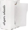 AuldHome Design Dryer Sheet Dispenser (White); Rustic Distressed Style Fabric Softener Sheet Holder for Laundry Room