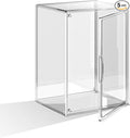 Clear Acrylic Display Case, Large Stackable Storage Bins Magnetic Attraction Lids, 1 Pack Acrylic Box Showcase for Collectibles, Figures, Cosmetic, Purse, Handbag, Wallet, 10.7x8.6x14.2 inch