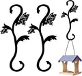 Hummingbird Bird Feeder Hanger Hooks for Outdoors Hanging, Shepherds Hanging Plant Hooks, S Garden Fence Hooks for House, Wind Chimes, Flower Basket(2PCS/Butterfly)
