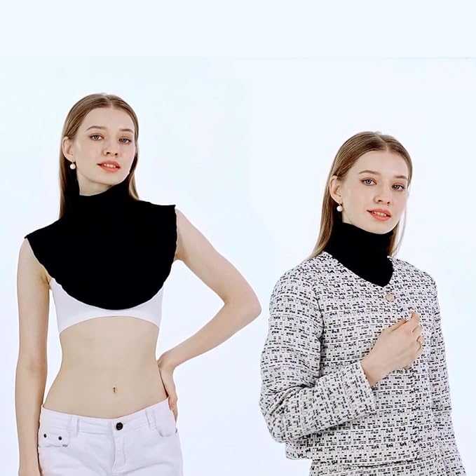 Joyci Fashion Turtleneck False Collar Winter Unisex Cotton Simple Dickey Collar