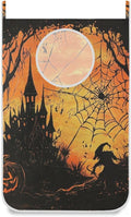 Witch Castle Halloween Door Hanging Laundry Hamper Bag with Free Adjustable Stainless Steel Hooks Dirty Clothes Hamper Extra Large Over the Door Laundry Hamper 29.5X20inch 2Pack
