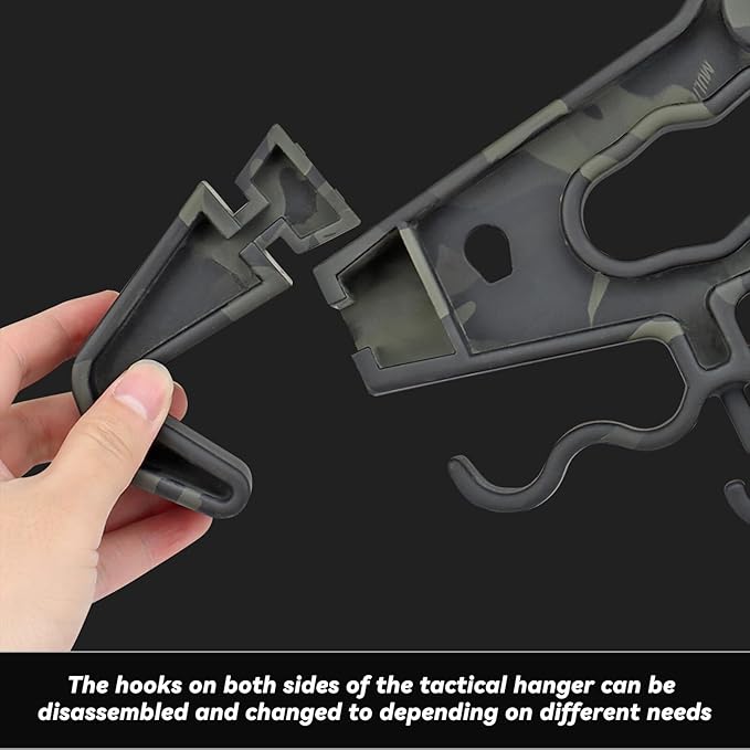 Upgrade Super Heavy Duty Hangers for Tactical Gear, Portable Tactical Gear Police Gear Backpack Organizer for CS Tactical Training Outdoor