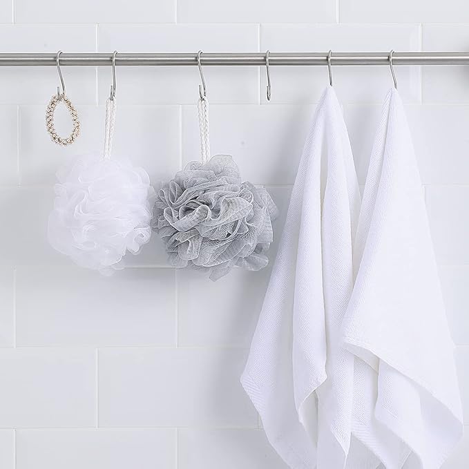 Evanda S Hooks for Hanging Pack of 30, Heavy Duty Stainless Steel Metal Mutil Purpose Hanger for Kitchen Pans, Pots, Utensils Tooks, Cups, Mugs, Clothes, Bags, Towels, Plants