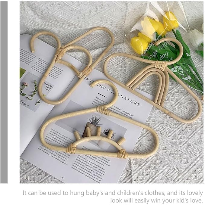 Baby Hangers Baby Hangers Rattan Wall Shelf Hanger Kids Nursery Clo Rattan Clothing Toddler for Dress Shirt Decorative Kid Clothes Baby's Baby Organizer Kids Hangers Kids Hangers
