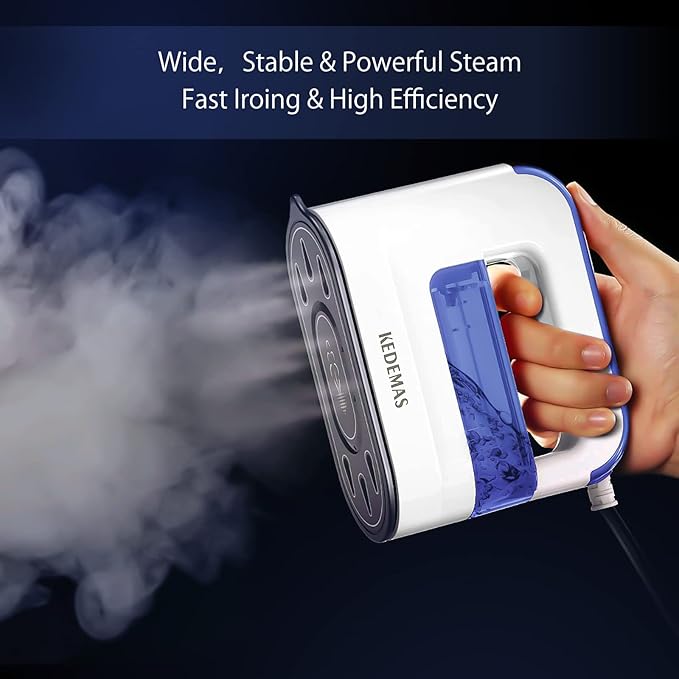 Portable Steamer iron for Clothes, 1300W Mini Handheld Clothes Steamer, Horizontal, Vertical and Dry Ironing, Travel Garment Steamers for Travelling, Home, Office, ONLY FOR 120V