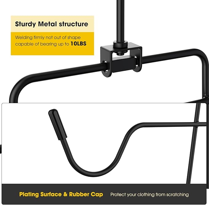 1 Pack Bra Hanger,Tank Top Hanger Space Saving,Closet Organizers and Storage,Bra Hangers for Closet Organizer,Organization and Storage for Sport Bras,Camisoles,Bathing Suit,Belt,Tie,etc,Black