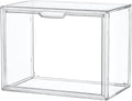 Clear Acrylic Display Case, Stackable Plastic Storage Bins with Magnetic Attraction Lid, Showcase for Cosmetic, Large Figures Collectibles, X-Large