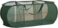 Mesh Laundry Hamper Basket, Sturdy 3 Compartments Laundry Basket, Foldable Pop up Laundry Hamper with Side Pocket for Laundry Room, Bathroom, Kids Room, College Dorm or Travel, Green