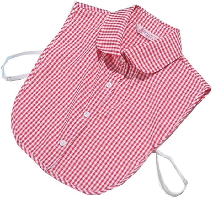 YEKEYI Lady Half Shirt Blouse - Detachable Collar Dickey for Women