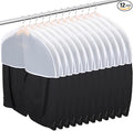 Shoulder Covers for Hanging Clothes, 24x12x2 inch, Pack of 12, Shoulder Cover for Closet Storage, Breathable Clear Plastic Clothes Cover for Hanging T Shirt, Suit, Coat, Jacket, Dress, Gown