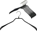 Mawa by Reston Lloyd BodyForm Series Non-Slip Space-Saving Extra Wide Clothes Hanger for Jackets, Suits & Coats, Style 46/L, Pack of 150, Black