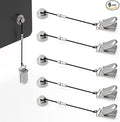 Ant Mag Magnets Clips for Hanging Metal Clips Biting Design with Strings Perfect for Gloves Towels Hats Organization, Magnetic Clip for Fridge Locker Grill Indoor Outdoor Use 6 Pack