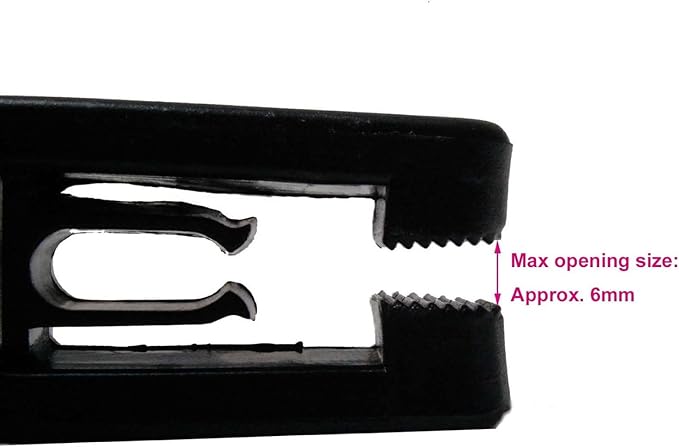 Black Huggable Hangers Finger Clips Huggable Ultra Slim Line Finger Clips Set of 20