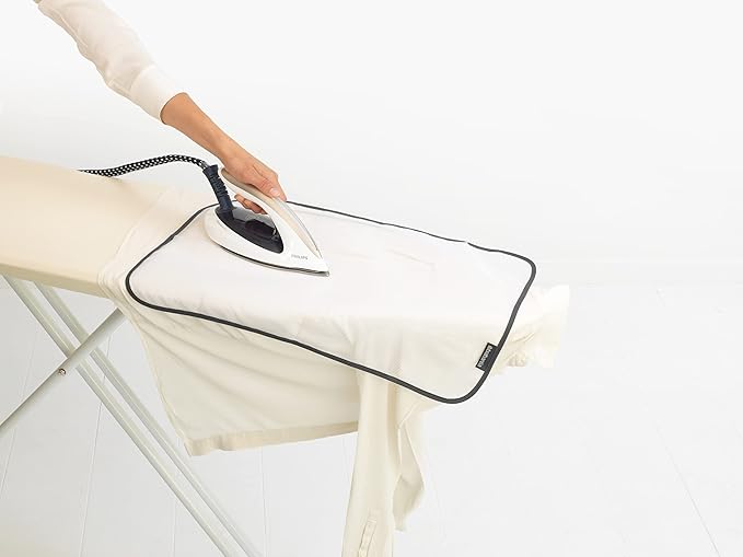 Brabantia Protective Ironing Cloth (15.75 x 23.62) Mesh Sheet to Prevent Steam Iron Shiny Marks on Clothes, Sensitive Fabric Garments