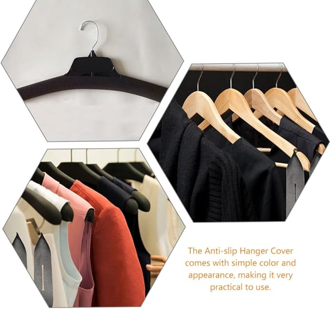 Clothing Hanger Sponge Cover 50pcs Non-slip Foam Hanger Pads Protective and Convenient Covers