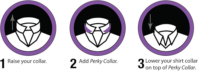 Shirt Collar Support System - Works Great With Collar Stays - For Men And Women Dress Shirts
