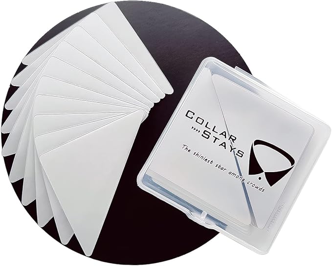 Collar Stays for Polo Shirts, No Curl Collar Polo Shirt Collar Stays, Polo Shirt Collar Fixed Great for Any Shirt with Collar