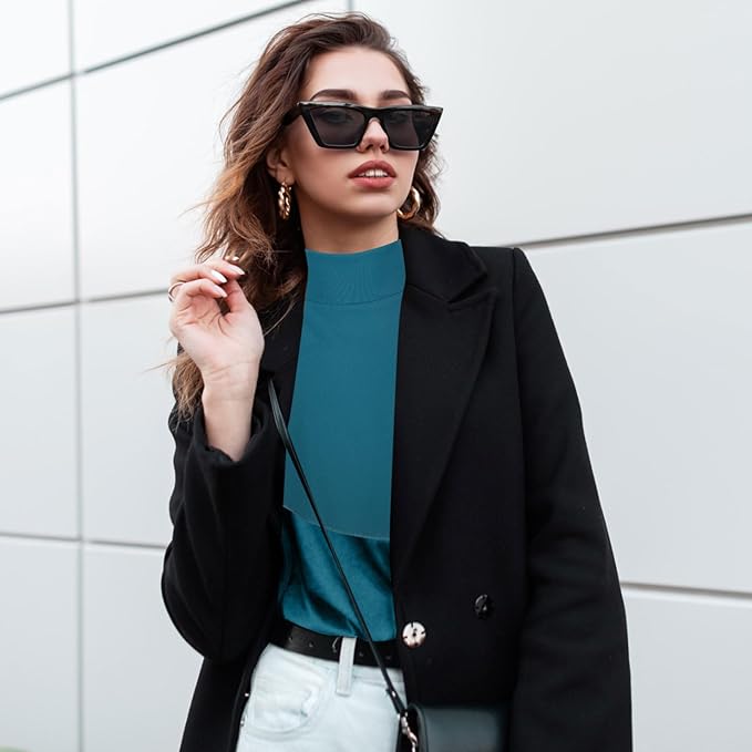 Turtleneck Dickey Extra Large Fake Collar Detachable Dickey Collar Half Mock Turtleneck for Men Women