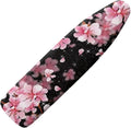 GLENLCWE Pink Cherry Blossom Ironing Board Cover Standard Sizes 15x54 Inch Polyester Iron Board Cover Padding Replacement Protector with Elastic Edge,Home Decoration