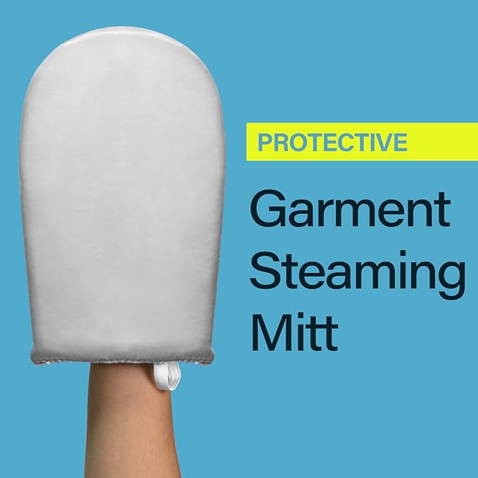 Clothes Steamer Stand Hanger with Steamer Ironing Glove for Steaming Clothes, Handheld Garment Steamer Rack with Grey Mini Handhelded Ironing Pad Board