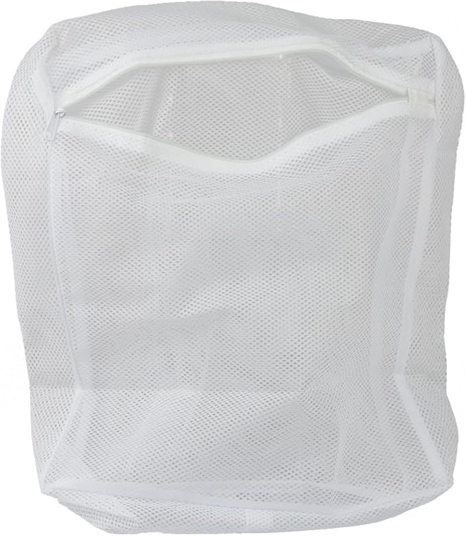 Laundry Bag For Washing Machine, (White), By Home Basics | Lingerie Mesh Laundry Bag With Zipper | Washer Bags For Laundry and Travel