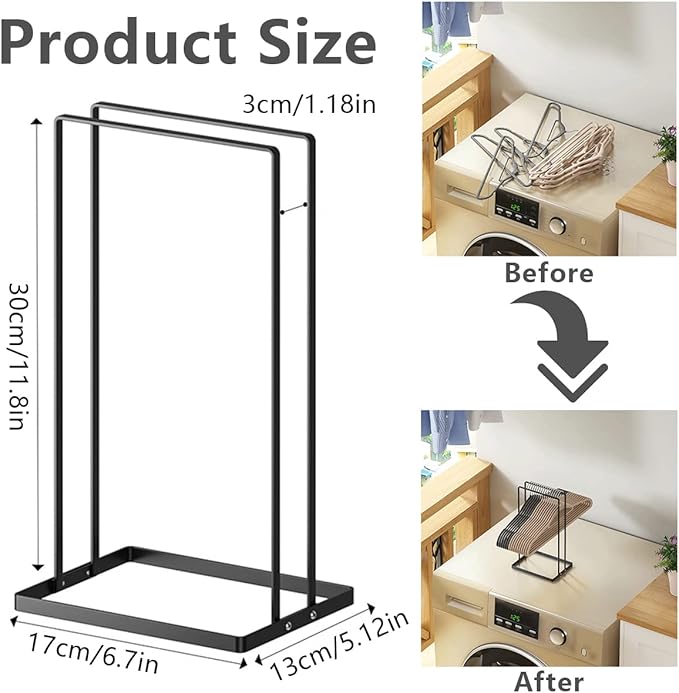 Hanger Organizer, Large Capacity Hanger Stacker Rack for Closet Laundry Room, Stainless Steel Detachable Hanger Storage Organizer Holder, Can accommodate 80 Wire Hangers