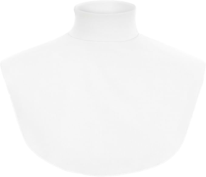 Turtleneck Dickey Extra Large Fake Collar Detachable Dickey Collar Half Mock Turtleneck for Men Women