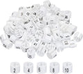 MECCANIXITY Clothes Hanger Marker Colored Hanger Sizer Garment Markers Tag (Number 1-100, White) for Garment Clothing Color Coding, Set of 100