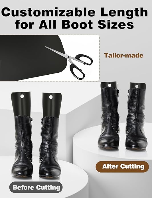 Mellbree Boot Shaper Form Inserts Boots Tall Support boot inserts for women to keep shape 12 Pieces (6Pairs) 12 inches for Women and Men