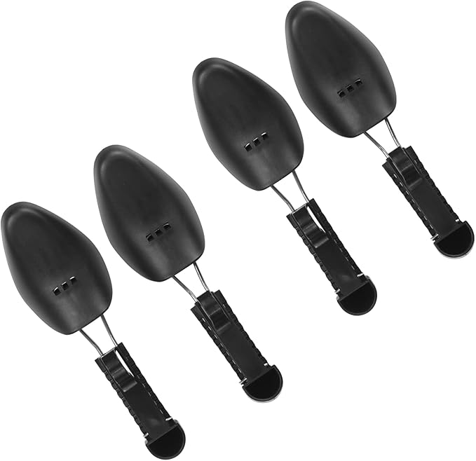 FONHERILI WAJJ 2 Pairs Practical Adjustable Length Women Shoe Tree Stretcher Boot Holder Shaper Support(Black)