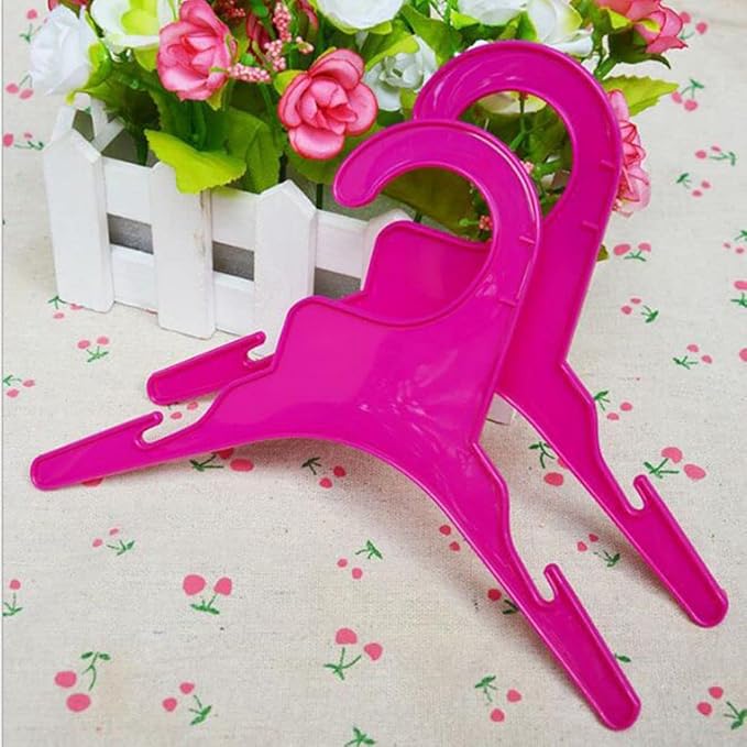 10Pcs Plastic Dog Clothes Hanger Non-Slip Clothing Rack Multi-Sizes Pet Clothes Plastic Pet Product Product Accessories(S,White)