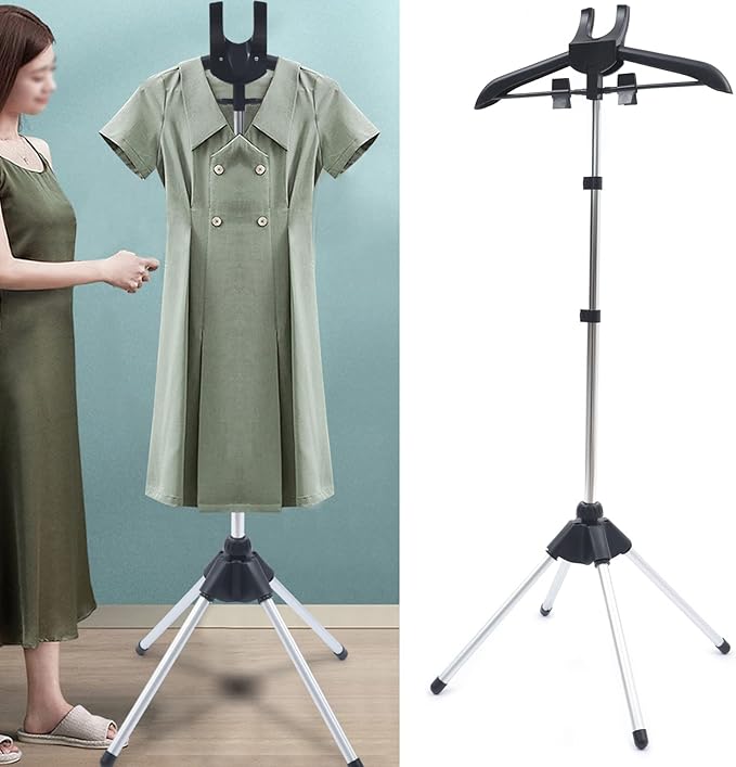 Steamer Stand, Garment Hanger for Steaming Clothes Drying Rack Fabric Steamer Ironing Steamer Bracket with Stand for Homes, Clothing Stores & Hotels
