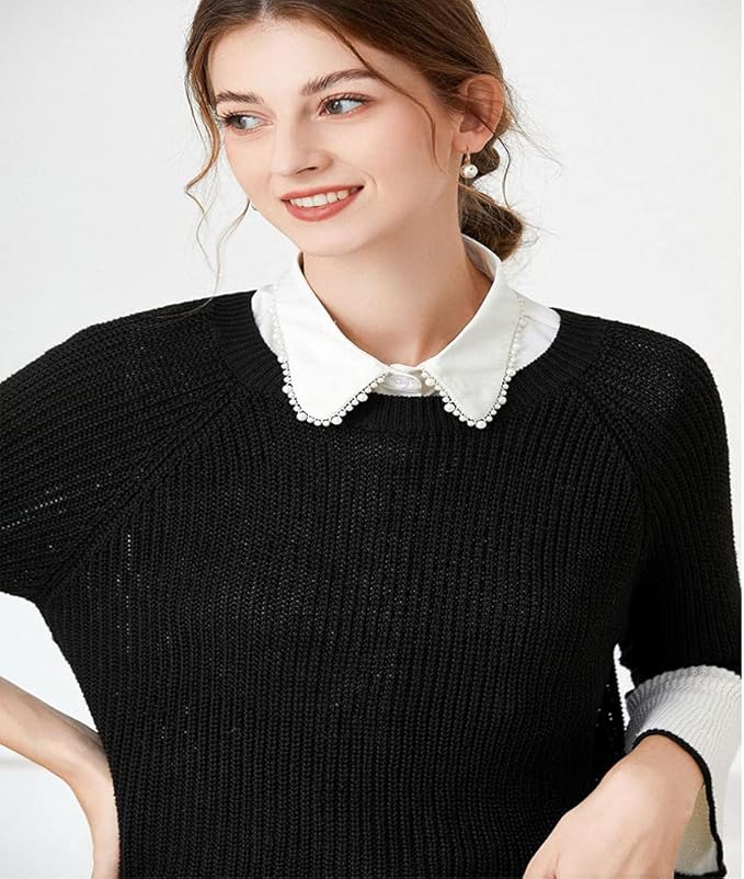 Fake Collar Detachable Dickey Collar Half Shirt Blouse Collar Faux False Collar for Women