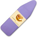 BNDX 18"x49" Ironing Board Cover for Homemakers – Lavender, Thick Padding with Bongee Cord & Buckle Straps, Durable, Scorch & Stain Resistant, Easy to Install