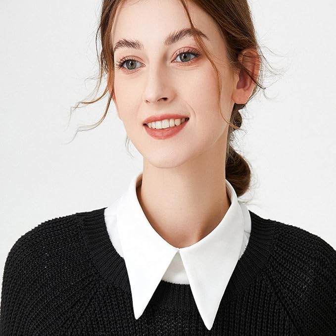 Fake Collar Detachable Dickey Collar Half Shirt Blouse Collar Faux False Collar for Women