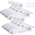 JSF50Pcs Baby Hangers, Adjustable Nursery Children Coat Hanger, Non-Slip Infant Pant Hangers for Newborn Clothes Girl Boy Toddler Infant (Gery)