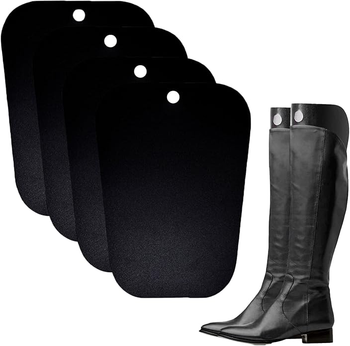 2Pairs 14Inch/36cm Multifunction Thicken Long Boot Shaper Form Inserts Automatic Support Shape Shoe Tree Tall Short Boot Shaper Knee High Shoes Boot Holder Hanger for Women Lady Most Shoes (Black)