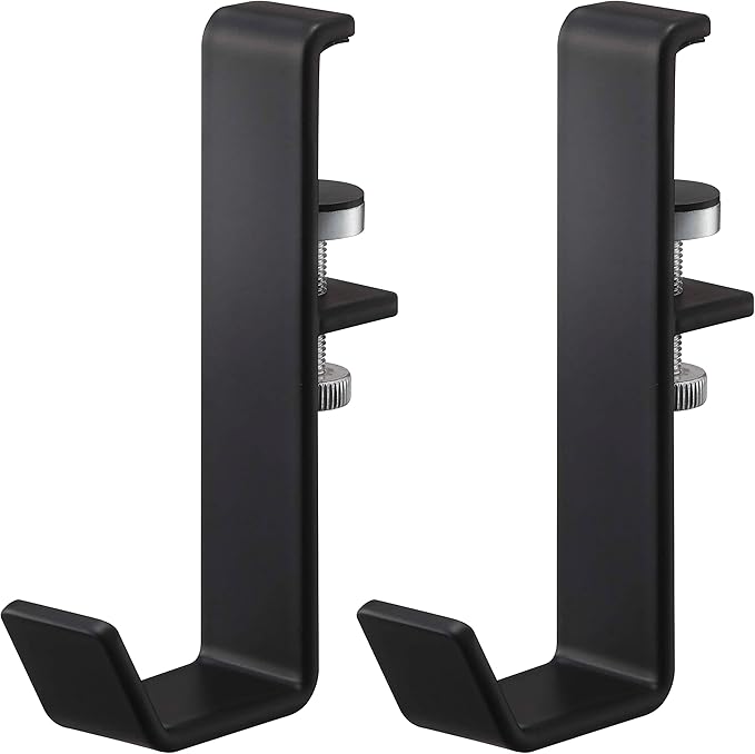 Yamazaki Industries 5624 Indoor Clothes Dryer, Pole Holder, Set of 2, Black, Approx. W 0.8 x D 2.4 x H 3.5 inches (2 x 6 x 9 cm) (per one), Tower, Hang to Camo, Screw Fixing, Laundry Drying Drying
