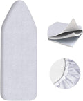 SheeChung Ironing Board Cover and Pad for Extra Wide 18"x49" Ironing Boards,Premium Heavy Duty 4-Layer Silicone Coated Cover with 2mm Foam and 4mm Felt,Resists Scorching and Staining (49”x18”,Size C)