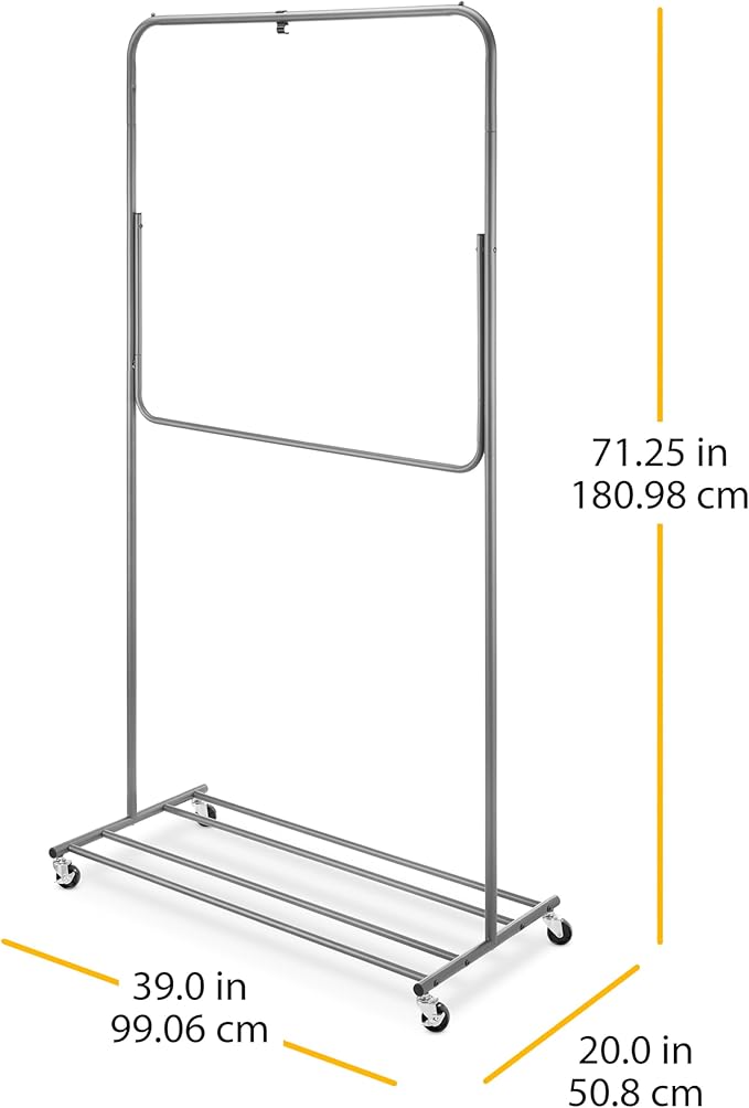 Whitmor Convertible Garment Rack，Gray