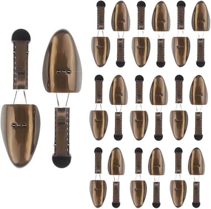 FONHERILI WAJJ 10 Pairs Practical Adjustable Length Women Shoe Tree Stretcher Holder Shaper Support (Women Brown)