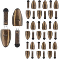 FONHERILI WAJJ 10 Pairs Practical Adjustable Length Women Shoe Tree Stretcher Holder Shaper Support (Women Brown)