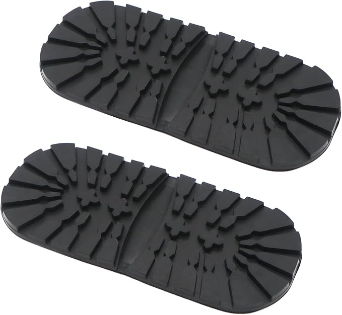 Shoes Heel Repair Rubber Pads 2 Pairs 8 mm Thick Extra Large Black Resistant Anti-Slip Boot Heel Replacement Soles Pad Sheets for Men’s & Women’s Shoes