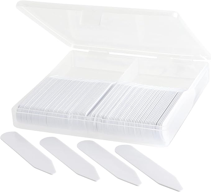 200 Plastic Collar Stays For Men Dress Shirts 2.2" 2.5" 3" inch