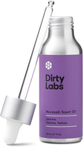 Dirty Labs | Murasaki Scent | Laundry Fragrance Oil and Glass Dropper | 80mL (2.7 fl oz) | Jasmine, Matcha, and Vetiver Blend | Laundry Scent Booster | Pairs with Dryer Balls | Hypoallergenic