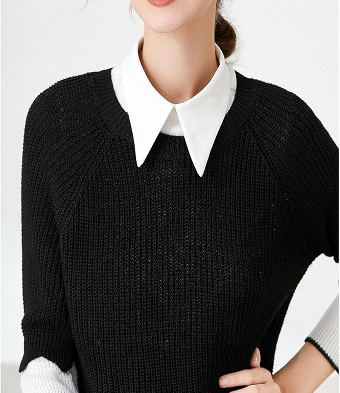 Fake Collar Detachable Dickey Collar Half Shirt Blouse Collar Faux False Collar for Women