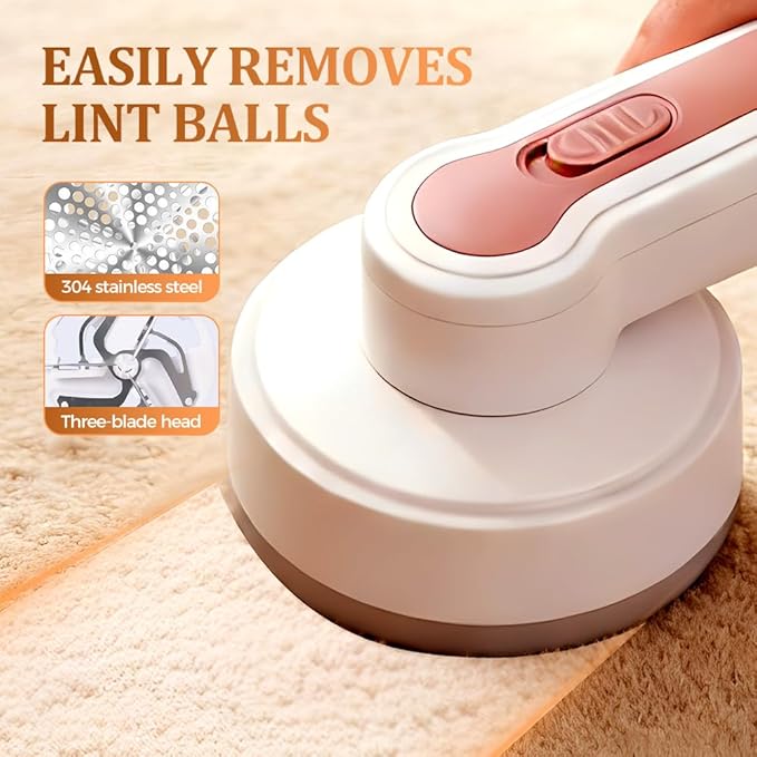 Electric Fabric Shaver and Lint Remover, 2026 New Rechargeable Lint Shaver for Clothes, Electric Sweater Shavers to Remove Pilling for Clothes and Furniture (2 Pcs)